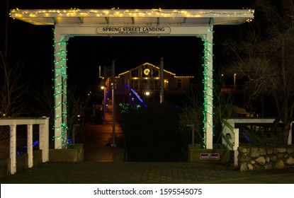 Friday Harbor San Juan Island Marina At Christmas Holidays