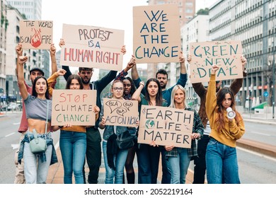 Fridays Future Protest On City Street Stock Photo 2052219164 | Shutterstock