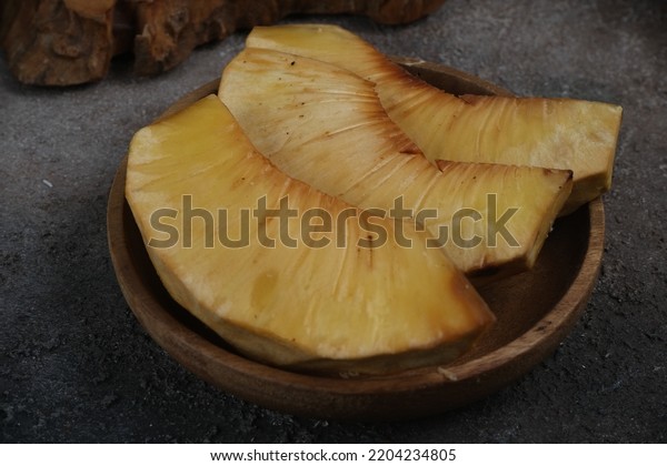 Fried Breadfruit Sukun Goreng Traditional Fried Stock Photo 2204234805