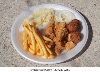 Fried Catfish With Fries Combo Meal