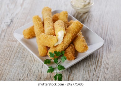 Fried Cheese Sticks Breaded