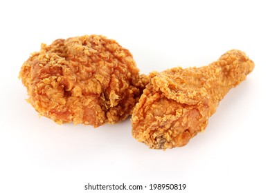 Fried Chicken Drumsticks Hip Isolated On Stock Photo (Edit Now ...