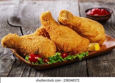 Fried Chicken Leg Breaded