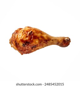 fried chicken leg isolated on white background. abstract photo of fired chicken leg isolated on white background. Chicken drumstick png. - Powered by Shutterstock