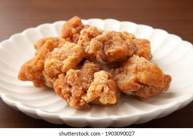 Fried Chicken  On  A  Plate