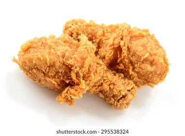 Fried Chicken Isolated On White Background Stock Photo (Edit Now) 247380100