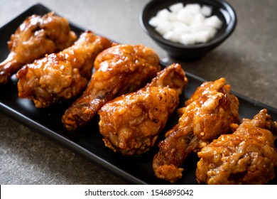 fried chicken with sauce in Korean style - Shutterstock ID 1546895042