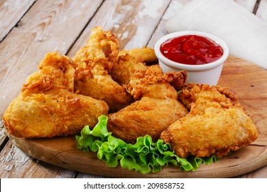 Fried Chicken Wings In Batter 