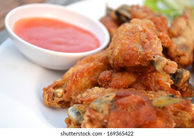 Chicken Wings Fried With Topato Images Stock Photos