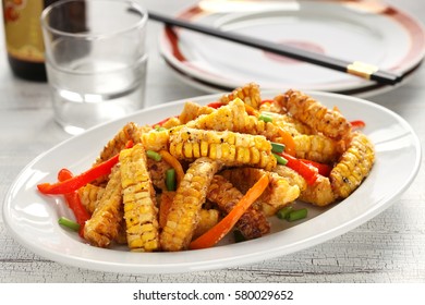 Fried Corn With Salt & Pepper, Macao Food