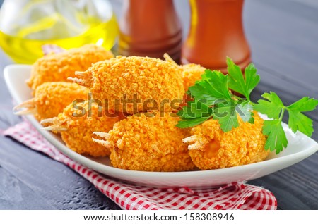 Fried crab claws