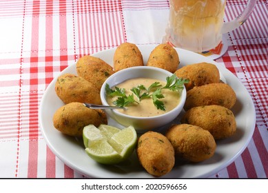 fried dumpling, cod dumpling, fish meat, local focussalted cod fritters, bacalao bunuelos - Shutterstock ID 2020596656