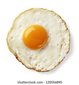 fried egg isolated