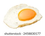 Fried egg isolated on white background - Clipping path included