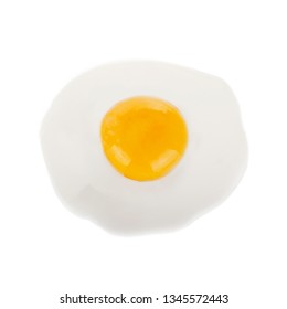 Fried Egg Isolated On White Background