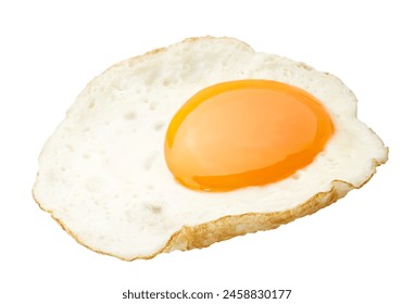 Fried egg isolated on white background - Clipping path included