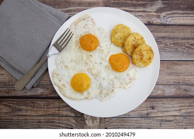 Fried Egg And Rösti On A Plate