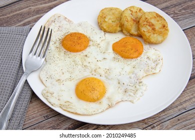 Fried Egg And Rösti On A Plate