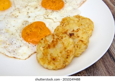 Fried Egg And Rösti On A Plate