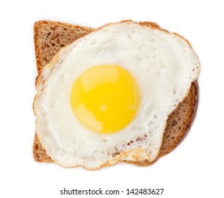 Fried Egg On Toast From Above