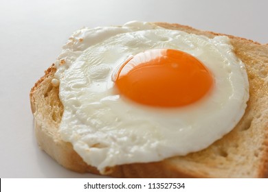 Fried Egg On White Toast