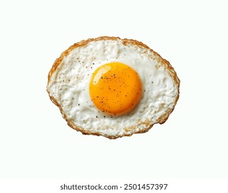 Fried Eggs isolated on white background