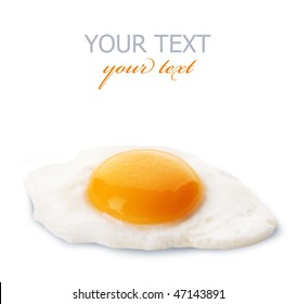 Fried Eggs Isolated On White