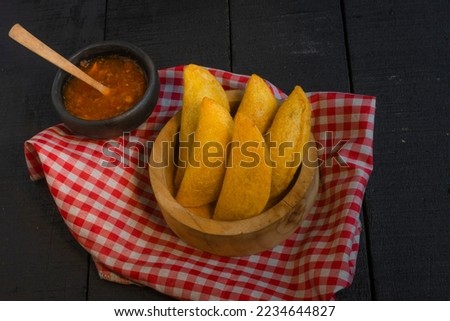 Fried empanadas, typical Colombian food