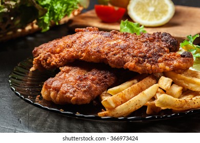 Fried Fish Crispy Batter Chips On Stock Photo 398827009 | Shutterstock