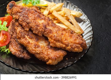 Fried Fish Crispy Batter Chips On Stock Photo 398826991 | Shutterstock