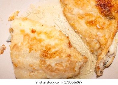 Fried Fish Flounder.Background Of Fried Flounder.