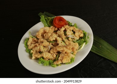 Fried Fish Food Menu, Fried Shrimp Fried Rice Which Is So Delicious To Eat With Family