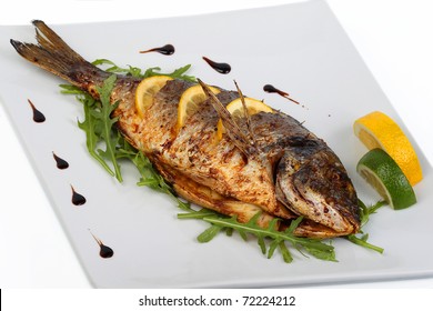 Fried Fish With Fresh Herbs And Lemon