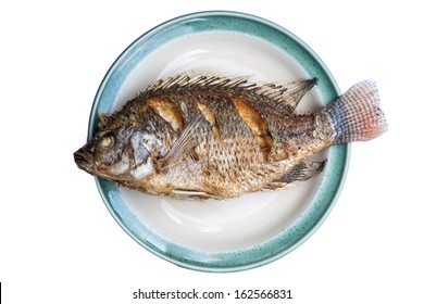 Fried Fish Isolated Background