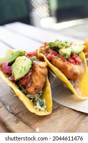 Fried Fish Tacos With Avocado