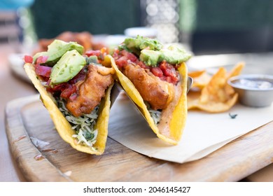 Fried Fish Tacos With Avocado