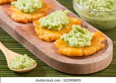 Patacón Fried Flattened Pieces Of Green Plantain (tostón, Tachino)