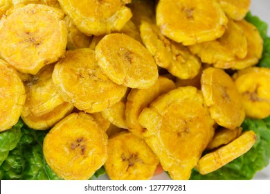 Fried Green Plantains Or Tostones