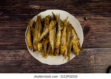 Fried Herring On A Plate