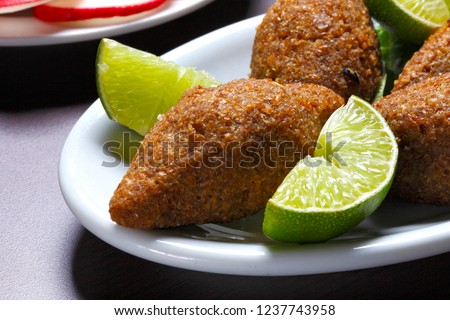 Fried kibble with lemon, Quibe [[stock_photo]] © 