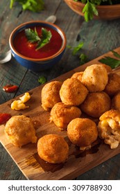 Fried Mac And Cheese Bites With Dipping Sauce