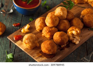 Fried Mac And Cheese Bites With Dipping Sauce