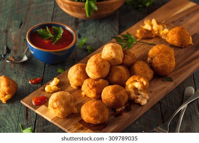 Fried Mac And Cheese Bites With Dipping Sauce