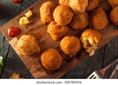 Fried Mac And Cheese Bites With Dipping Sauce