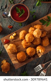 Fried Mac And Cheese Bites With Dipping Sauce