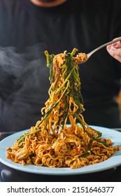 Fried Noodles With Kale Belacan