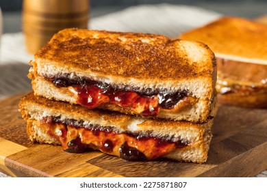 Fried Peanut Butter and Jelly Sandwich Ready to Eat - Powered by Shutterstock