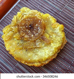 Fried Plantain Tostones (patacones)