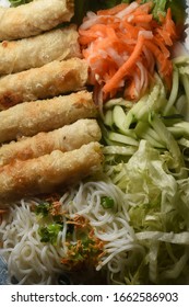 Fried Pork Vietnamese Egg Rolls Above