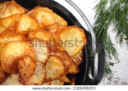 Similar – Image, Stock Photo Cast iron pot with ingredients